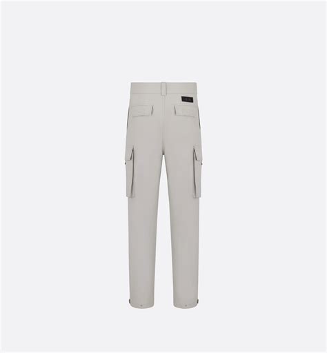 Cargo Pants Gray Cotton Faille 